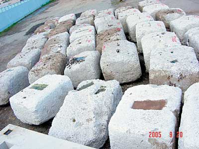 写真−2 捨塊仮置状況